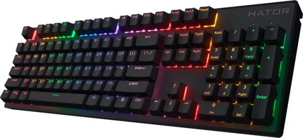 Клавіатура HATOR Icefall Mecha wireless Rainbow (HTK204UA) black