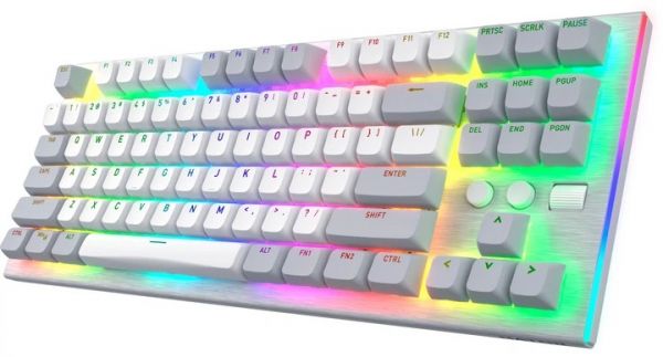 Клавіатура HATOR Gravity TKL orange (HTK561) white, US Layout