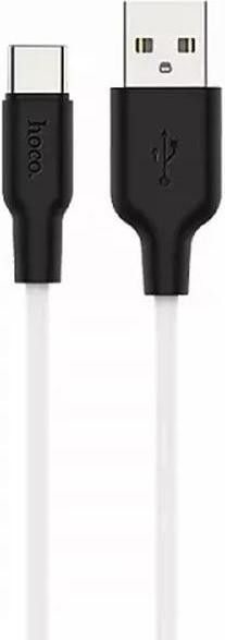 Кабель Hoco X21 Plus Silicone charging cable for Type-C 2m Black & White