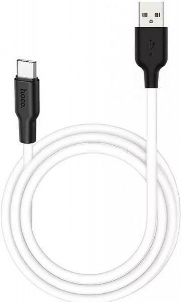 Кабель Hoco X21 Plus Silicone charging cable for Type-C 2m Black & White