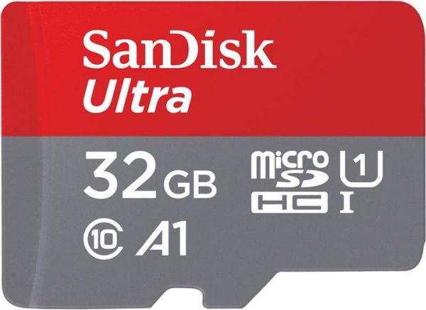 Карта пам'яті SanDisk microSD 32GB C10 UHS-I R100MB/s Ultra + SD