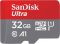 Карта пам'яті SanDisk microSD 32GB C10 UHS-I R100MB/s Ultra + SD