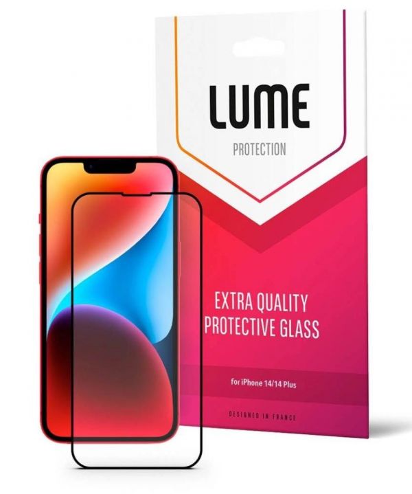 Скло LUME Protection Anti Static Dustproof Glass for iPhone 14 Pro Front Black
