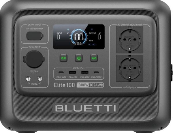 Зарядна станція BLUETTI Elite 100 V2 (P-EL100V2-EU-GY-BL-010)