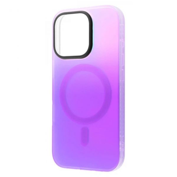 Чехол WAVE Matte Gradient Colors with Magnetic Ring iPhone 16 Pro Max (purple\blue)