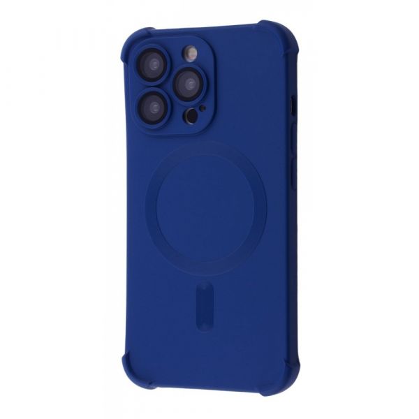 Чехол Silk Touch Case with Magnetic Ring iPhone 15 Pro (blue) 55464