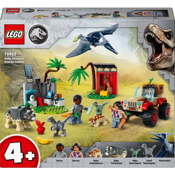 Блоковий конструктор LEGO Jurassic World Центр порятунку малюків динозаврів (76963)