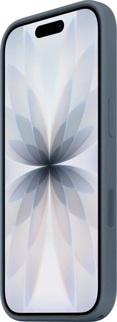 Silicone Case with Button, Animation & MagSafe iPhone 17 (1:1 original), Anchor Blue