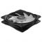 Вентилятор DeepCool RF120B, 120х120х25 мм, 3-pin, 4-pin, черный с белым