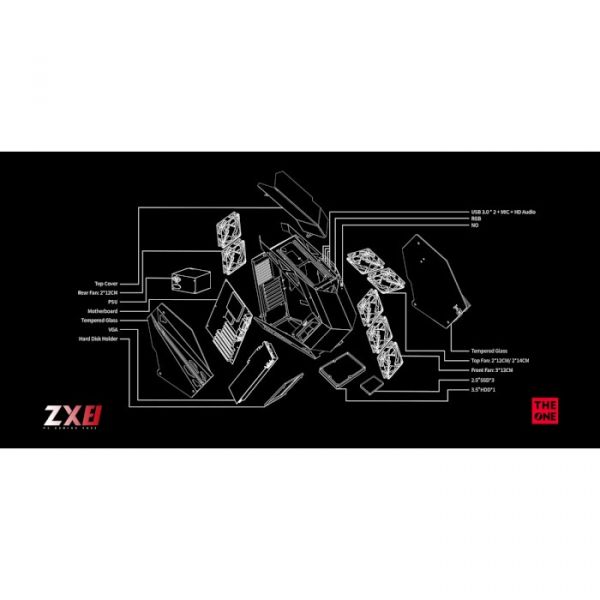 Корпус 1stPlayer ZX8 Black