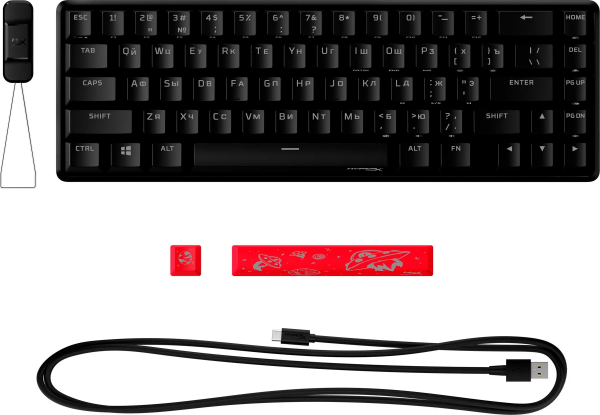 Клавіатура HyperX Alloy Origins 65 HX Red (4P5D6AX)