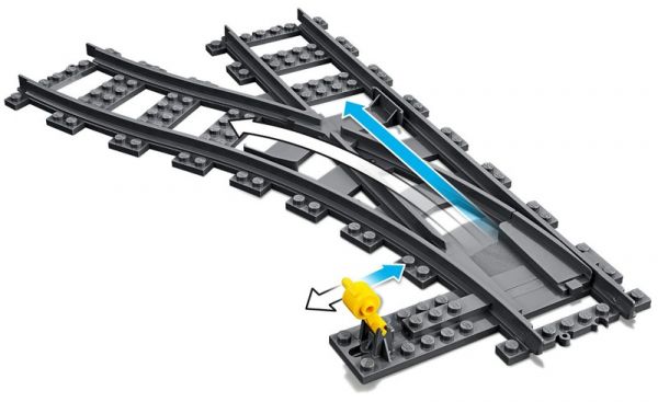 Блоковий конструктор LEGO City Залізничні стрілки, 8 деталей (60238)