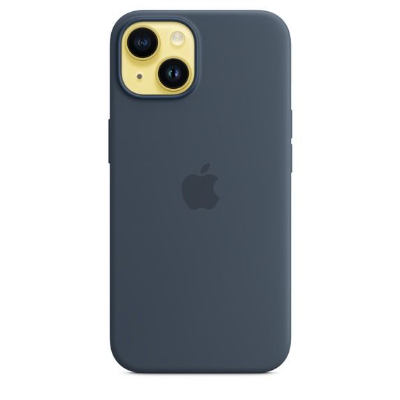 Чохол Apple Silicone Case with MagSafe iPhone 14 (1:1 original) Stormblue