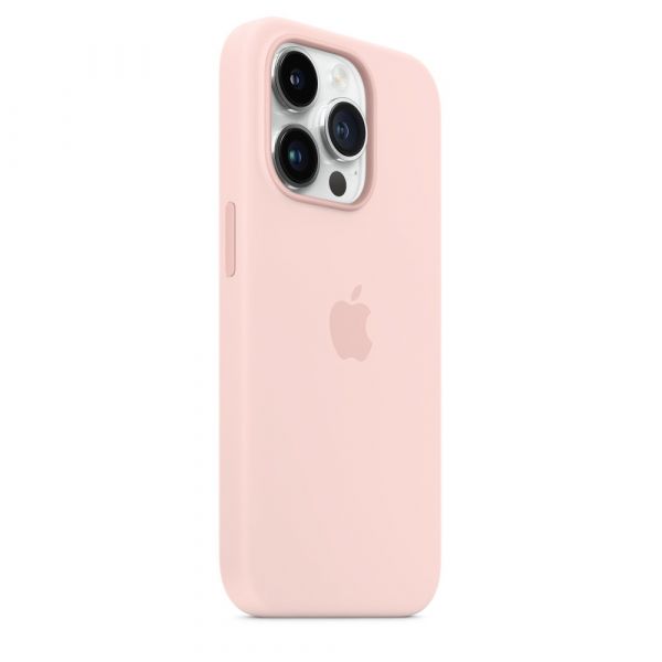 Чохол Apple Silicone Case with MagSafe iPhone 14 Pro (1:1 original) Chalk Pink