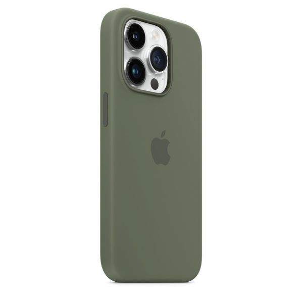 Чохол Apple Silicone Case with MagSafe iPhone 14 Pro (1:1 original) Olive