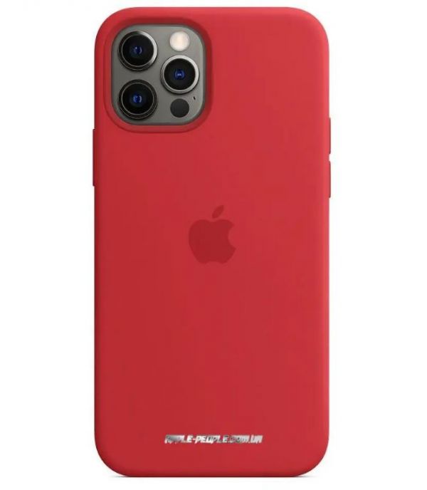 Чехол Apple Silicone Cace Red with MagSafe iPhone 12 Pro