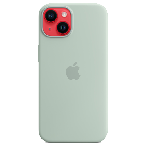 Чохол Apple Silicone Case with MagSafe iPhone 14 (1:1 original) Succulent