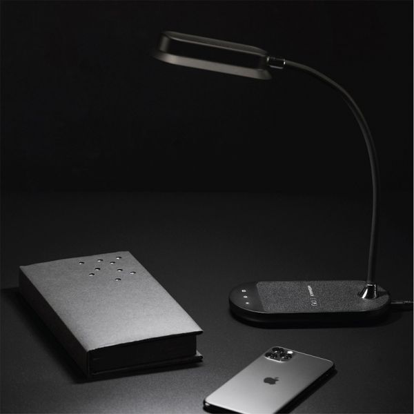 Лампа Momax Q.LED flex with Wireless Charging Black (QL5D)