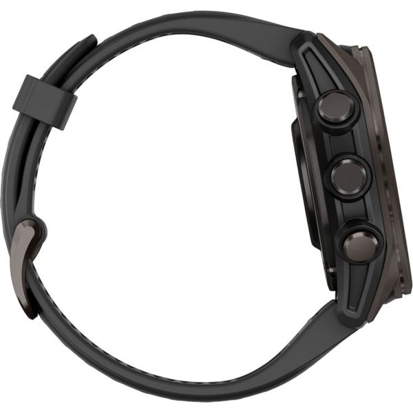 Смарт-годинник Garmin Fenix 8 43mm AMOLED Sapphire Carbon Gray DLC Tit. (010-02903-20/21)