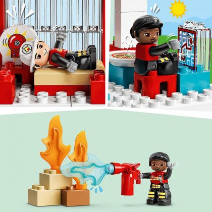 Блоковий конструктор LEGO Town Пожежне депо та гелікоптер (10970)