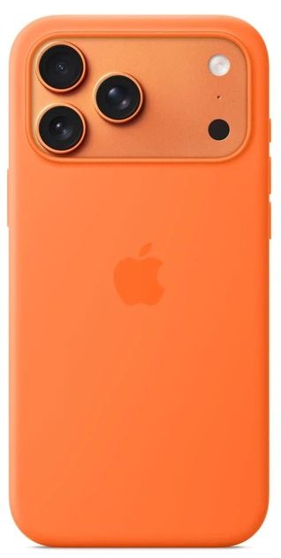 Silicone Case with Button, Animation & MagSafe iPhone 17 Pro Max (1:1 original), Orange