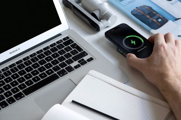 Акумулятор портативний літій-іонний Power Bank 2E Wireless QI 10000мА·год, 20Вт (синій)