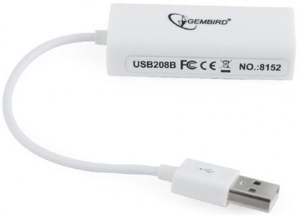 USB -  адаптер  Gembird (NIC-U2-02) USB - Fast Ethernet