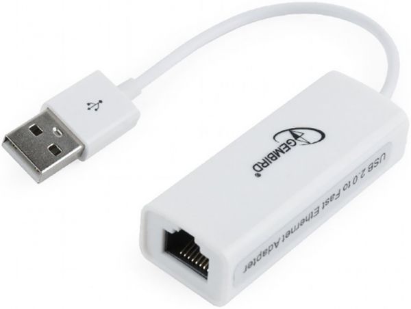 USB -  адаптер  Gembird (NIC-U2-02) USB - Fast Ethernet