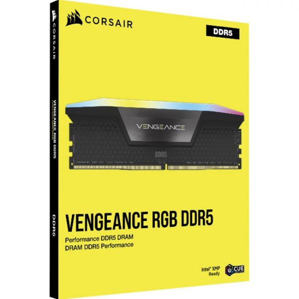 Модуль пам`ятi DDR5 2x16GB/5200 Corsair Vengeance RGB Black (CMH32GX5M2B5200C40)
