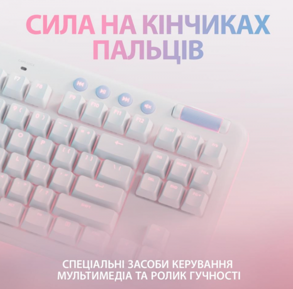 Клавіатура Logitech G713 Gaming Tactile White (920-010422)