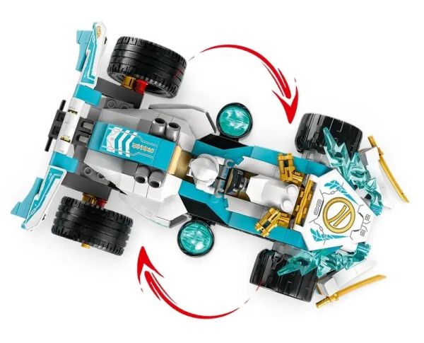 Блоковий конструктор LEGO Ninjago Суперсила дракона Зейна/ Автомобіль для перегонів (71791)