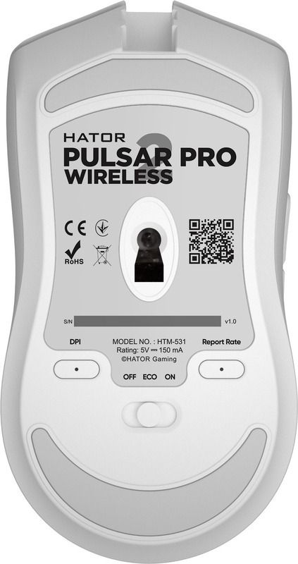Миша Hator Pulsar 2 PRO Wireless White (HTM-531)