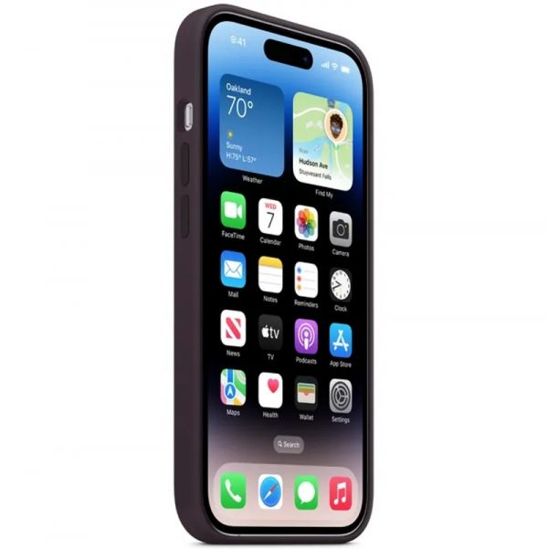 Чохол Apple Silicone Case with MagSafe iPhone 14 Pro (1:1 original) Elderberry