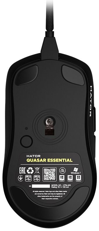 Миша Hator Quasar Essential Black (HTM-400)