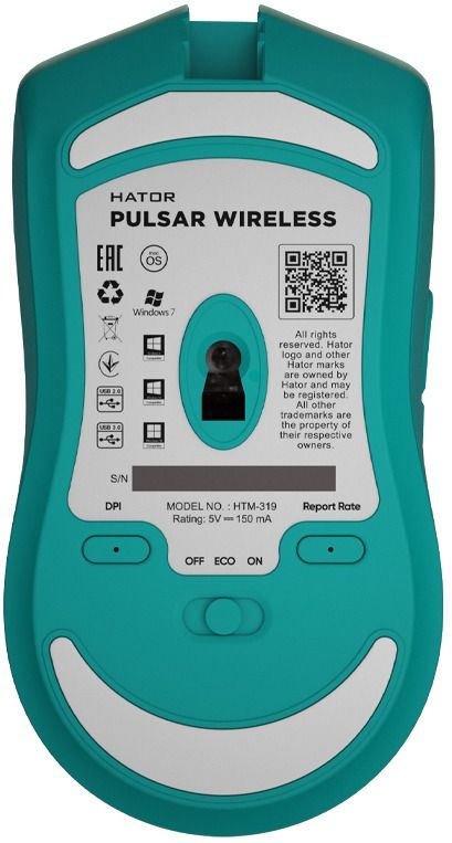Миша Hator Pulsar Wireless Mint (HTM-319)