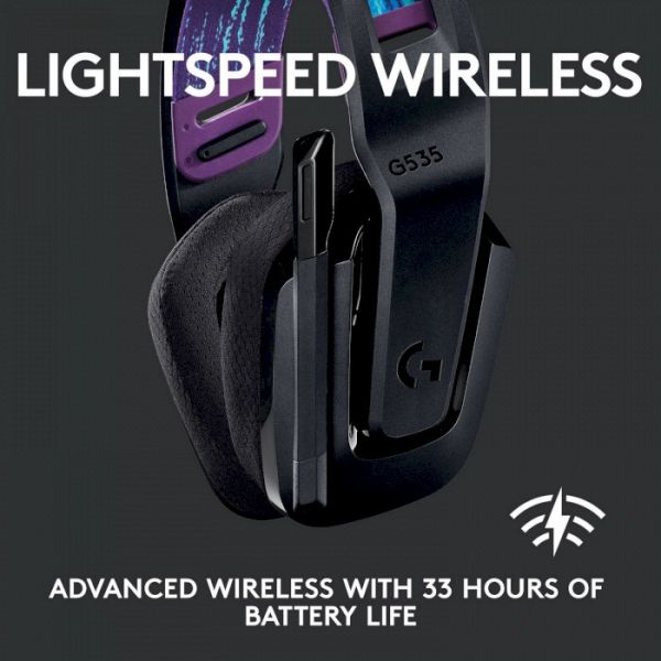 Комп'ютерна гарнітура Logitech G535 Lightspeed Wireless Gaming Headset (981-000972)