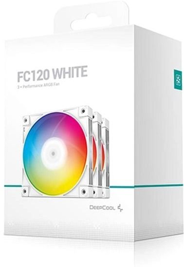 Вентилятор Deepcool FC120 White 3 in 1 (R-FC120-WHAMN3-G-1)
