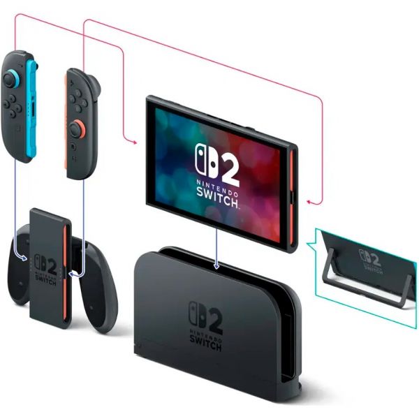 Ігрова консоль Nintendo Switch 2 Black Mario Kart World Bundle (0045496321529)
