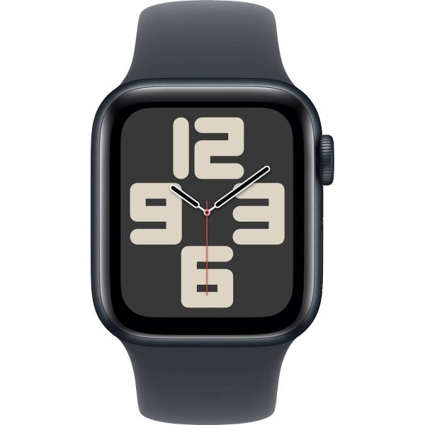 Apple Watch SE 2 2024 GPS 40mm Midnight Aluminium Case with Midnight Sport Band S/M MXE73