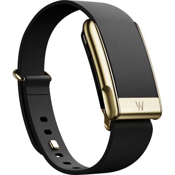 Ремінець WHOOP LeatherLuxe Tapered Band |  Black with Gold - Size S (810114364864)