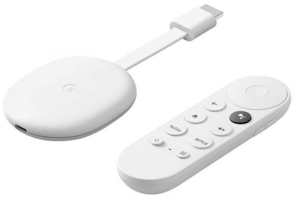 Медіаплеєр Google Chromecast 4K with Google TV Snow (GA01919)