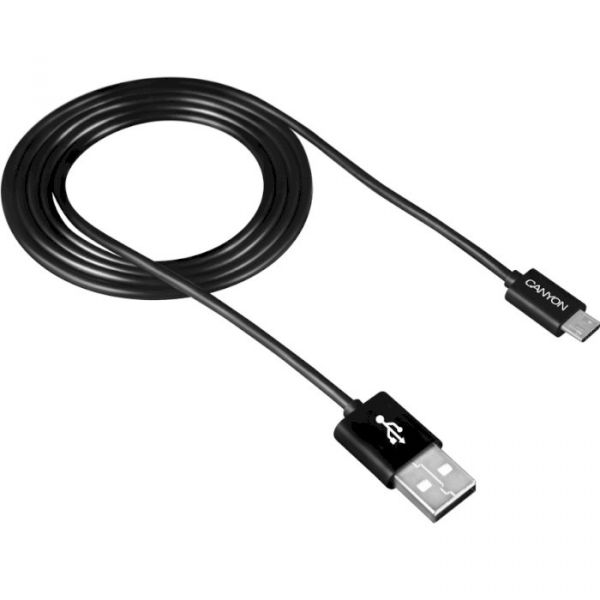 Кабель Micro USB Canyon Micro USB – USB 2.0 UM-1 (CNE-USBM1B)
