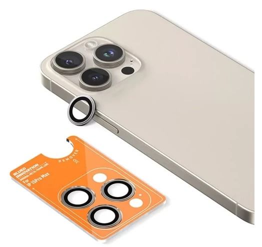 Линза на камеру  +NEU Chatel Metal Frame Lens Protector Glass for iPhone 16 Pro/16 Pro Max Natural G