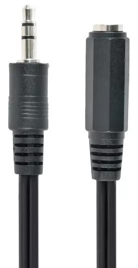 Аудіо-кабель Cablexpert 3.5 мм - 3.5 мм (M/F), 3 м, Black (CCA-423-3M)