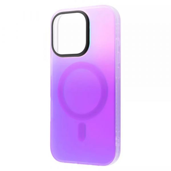 Чохол WAVE Matte Gradient Colors with Magnetic Ring iPhone 16 Pro (purple\blue)