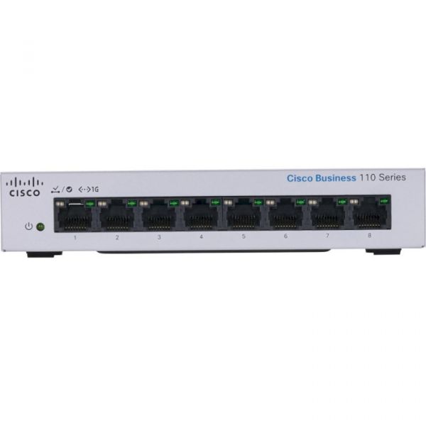 Комутатор некерований Cisco CBS110-8T-D-EU