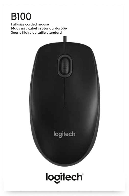 Миша Logitech M100 Black (910-006652)