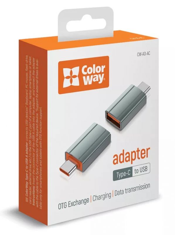 Адаптер Colorway (CW-AD-AC) USB-A - USB Type-C