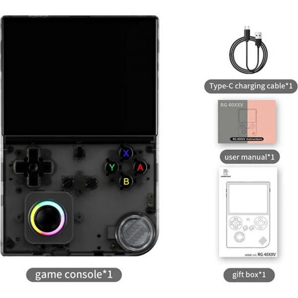 Портативная игровая приставка Anbernic RG 40XXV 64GB Transparent Black