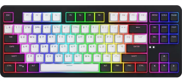 Клавиатура HATOR Rockfall 3 Mecha TKL wireless orange (HTK850) black, US layout